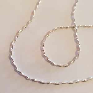 Gorgeous Sparkling Sterling Chain